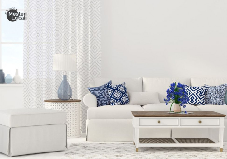 living alb perne albastre stil grecesc living alb perne albastre stil grecesc