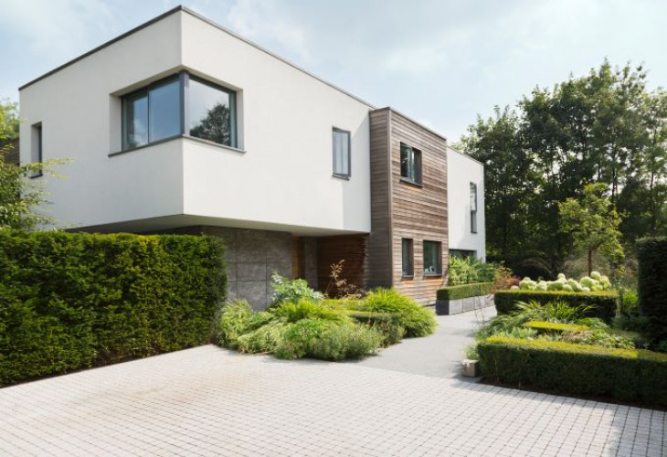 casa moderna exterior geamuri glisante