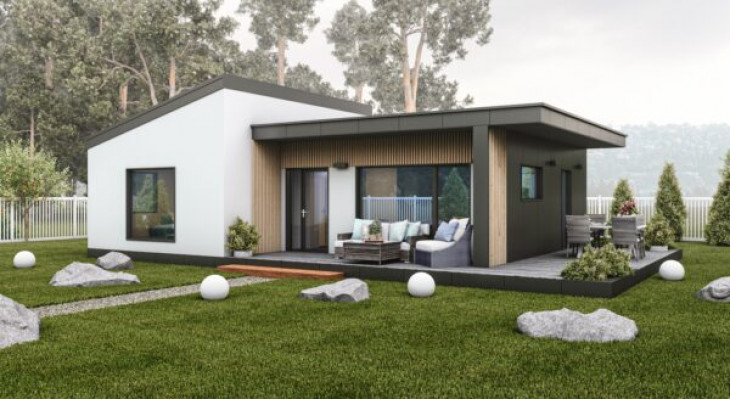 casa modulara panouri SIP casa modulara panouri SIP moderna curte larga