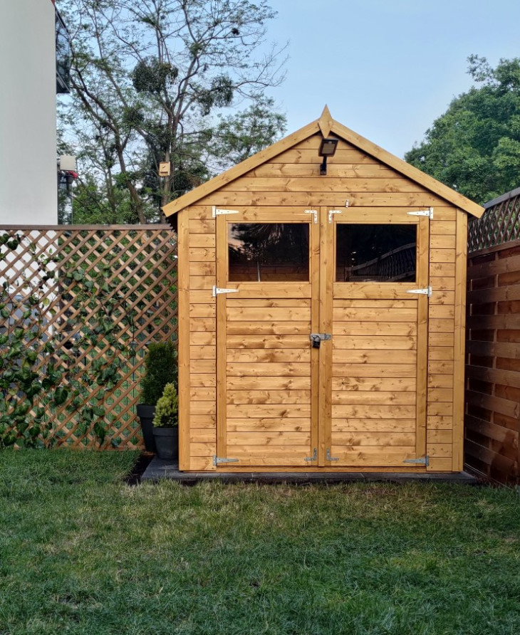 casuta de gradina lemn 2 usi