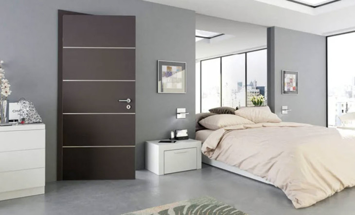 usa interior dormitor gri usa interior dormitor gri pat beige