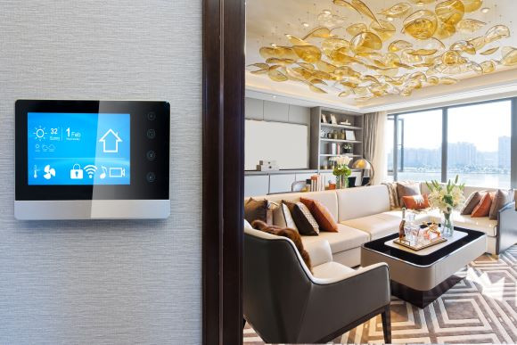 casa inteligenta termostat smart home termostat casa decor auriu