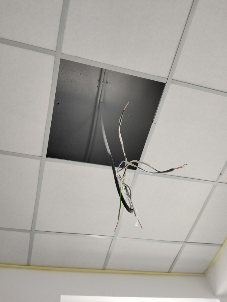 Instalare plafoniere sistem Dali