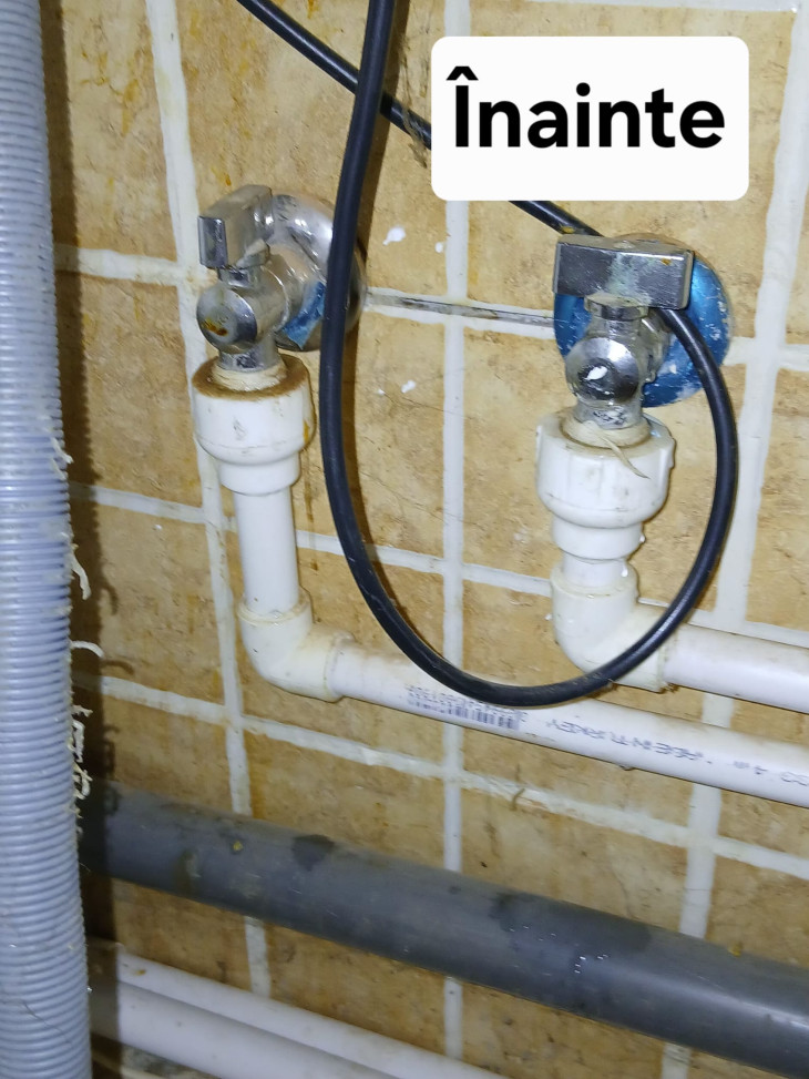 Înlocuire și modernizare robineți colț + refacere conexiuni
