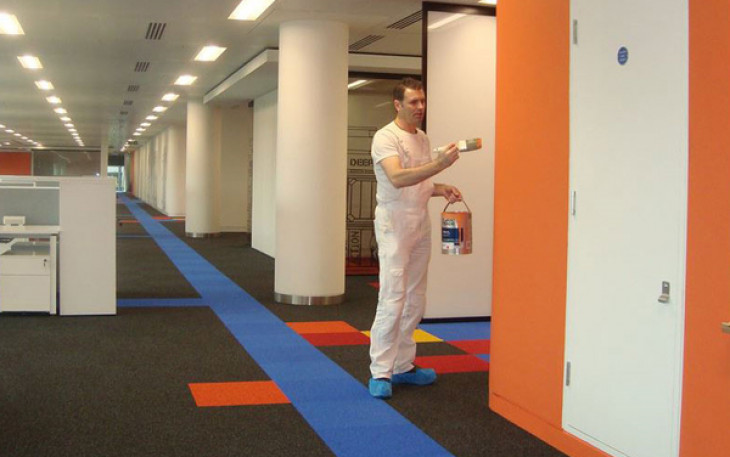 Vopsire interioară – Birourile Amazon, Londra