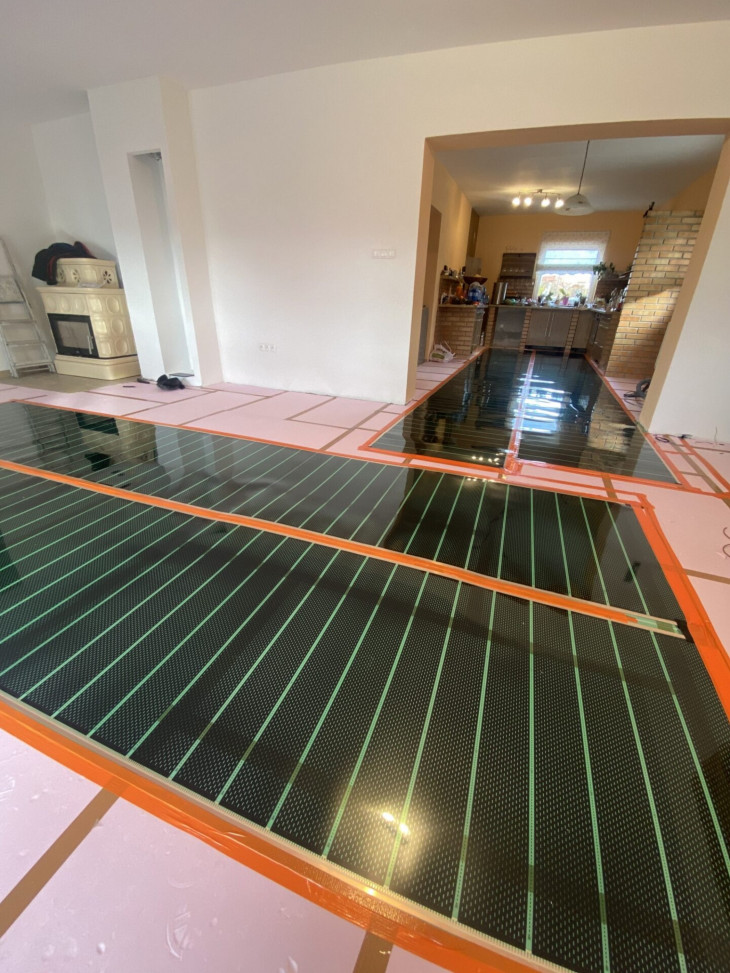 Incalzire in pardoseala electrica mixta